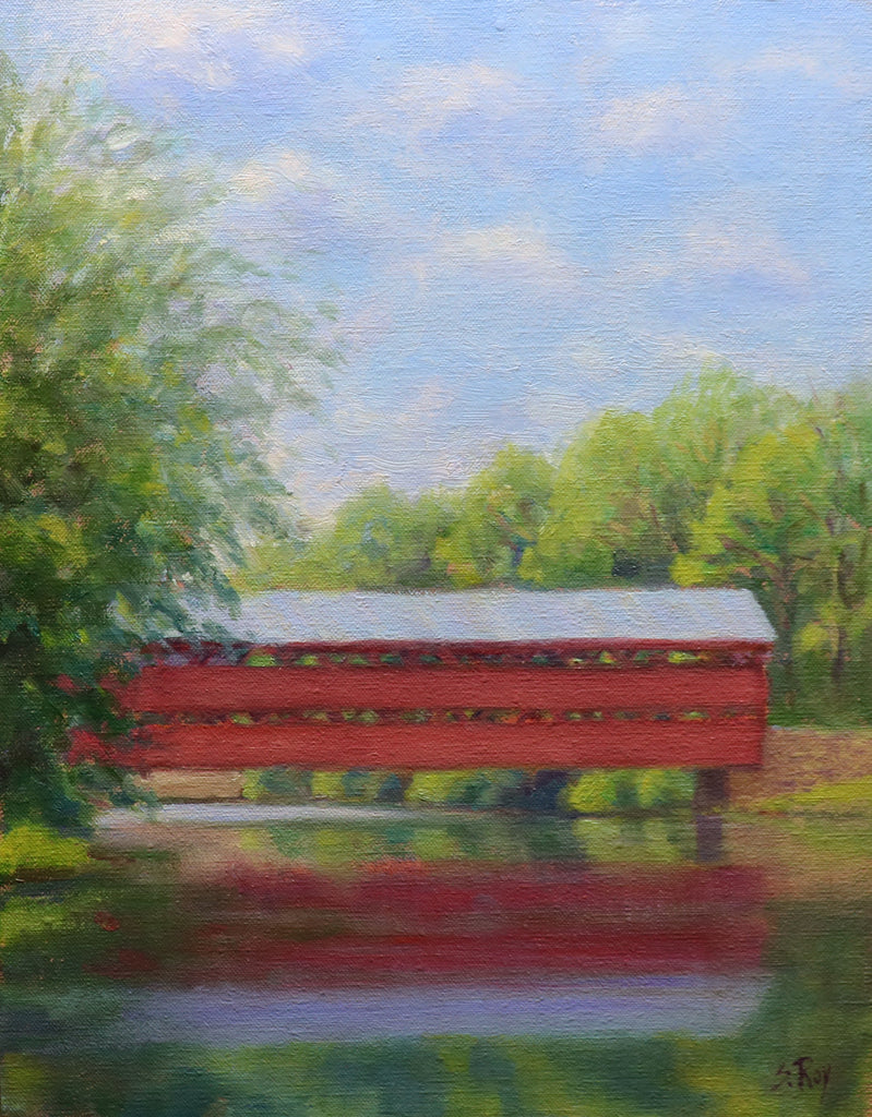 Sachs Covered Bridge, Gettysburg by Simonne Roy