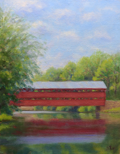 Sachs Covered Bridge, Gettysburg by Simonne Roy