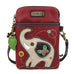 Gray Elephant Cellphone Crossbody in Burgundy by Chala