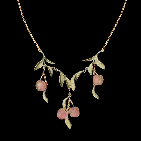 Peach Tree 16 Inch Adjustable Statement Necklace by Michael Michaud