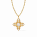 Malta Theodora Iridescent Clear Crystal Pendant Necklace by Julie Vos