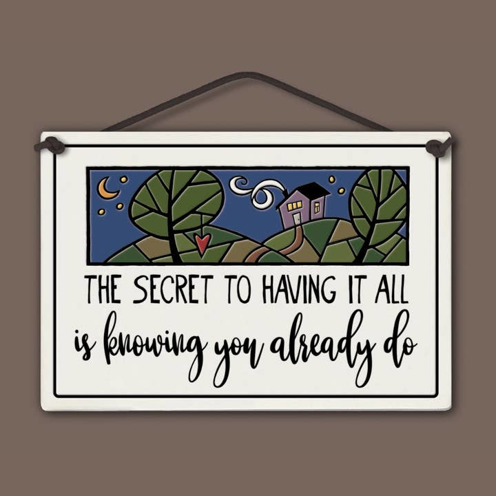 Having it All Wall Art Large Rectangle Ceramic Tile