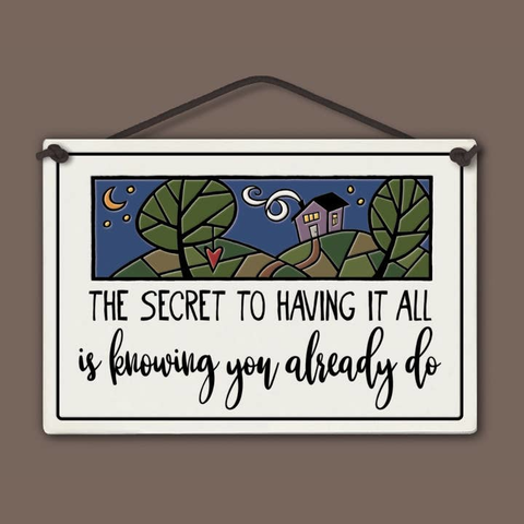 Having it All Wall Art Large Rectangle Ceramic Tile
