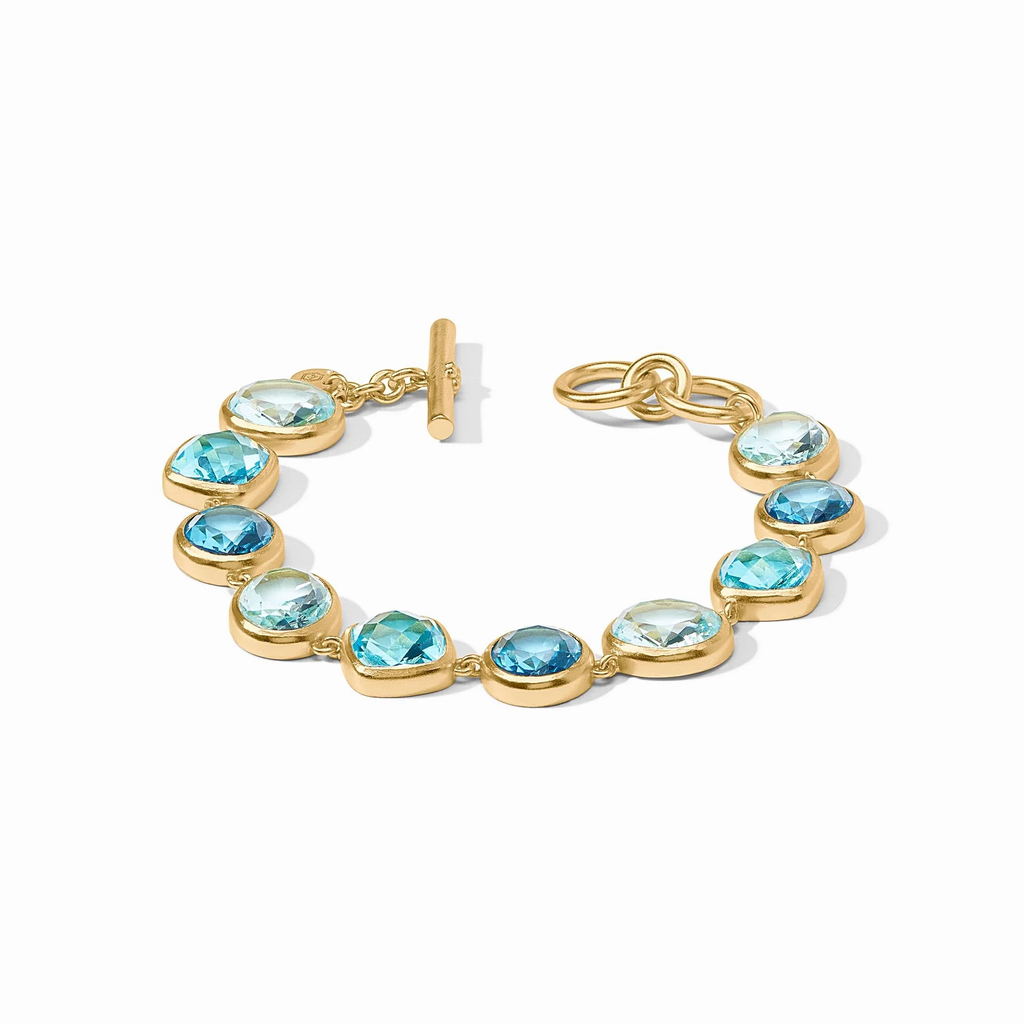 Kaleidoscope Tennis Bracelet in Bahamian Blue by Julie Vos