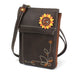 Sunflower Criss Cellphone Crossbody RFID in Brown by Chala
