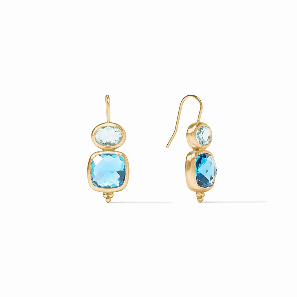 Kaleidoscope Earrings in Bahamian Blue by Julie Vos