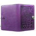 Small Leather Journal - Peacock in Orchid