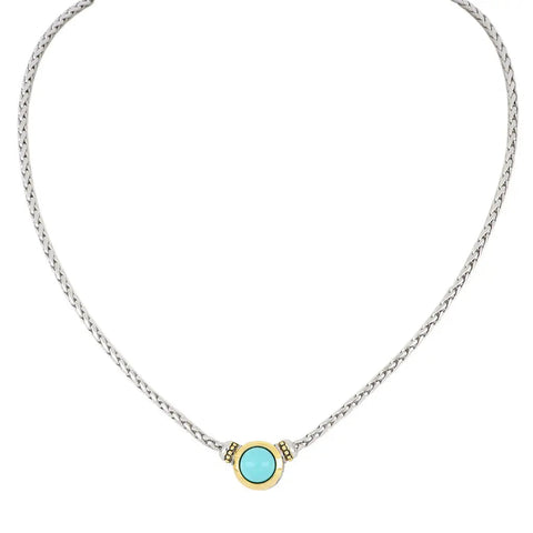 Pérola Collection - Turquoise 16 Inch Necklace by John Medeiros