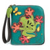 Frog Zip-Around Wallet in Turquoise by Chala