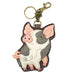 Spotted Pig Coin Purse and Key Chain in Pink by Chala