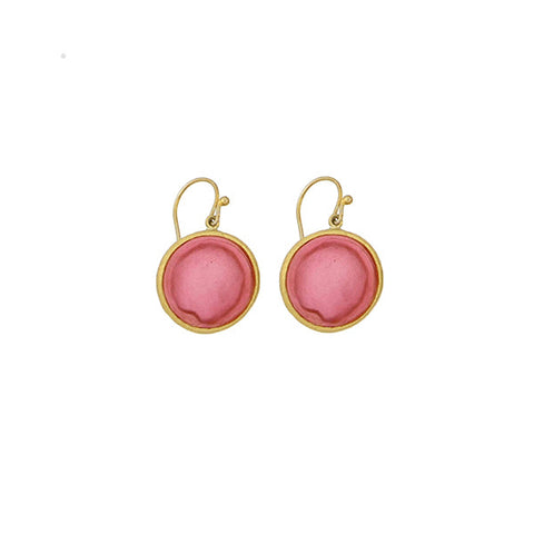 Bubble Dainty Wire Earrings - Pink by Michael Michaud