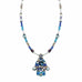 Multi Bright Blue Small Hamsa Beaded Necklace by Michal Golan