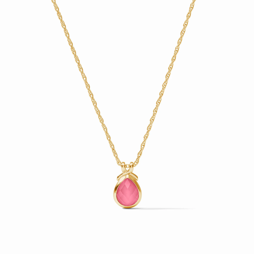The Pink Delicate Necklace in Iridescent Peony Pink by Julie Vos
