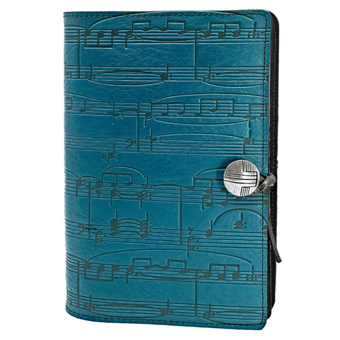 Sheet Music Large Leather Journal in Blue