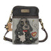 Cocker Cellphone Crossbody in Black with Gray by Chala