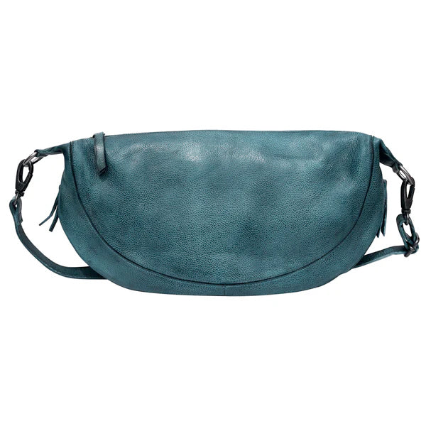 Callie Leather Sling and Crossbody in Denim