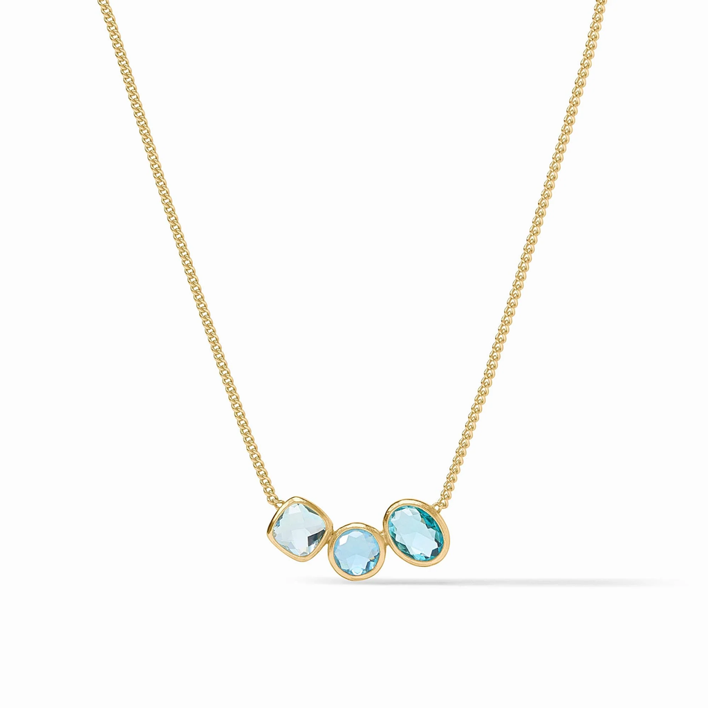 Kaleidoscope Delicate Necklace in Bahamian Blue by Julie Vos