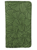Leather Checkbook Cover - Ginkgo in Fern