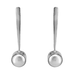 Sterling Silver Tanda Seru Drop Earrings with Pearl