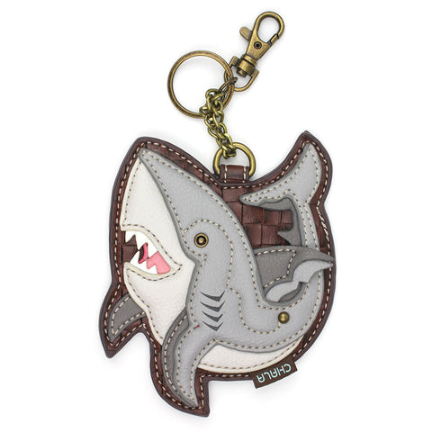 Shark Coin Purse and Key Chain by Chala