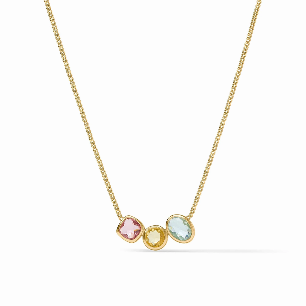 Kaleidoscope Delicate Necklace in Multi Stone by Julie Vos