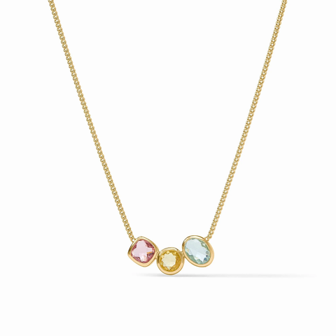 Kaleidoscope Delicate Necklace in Multi Stone by Julie Vos