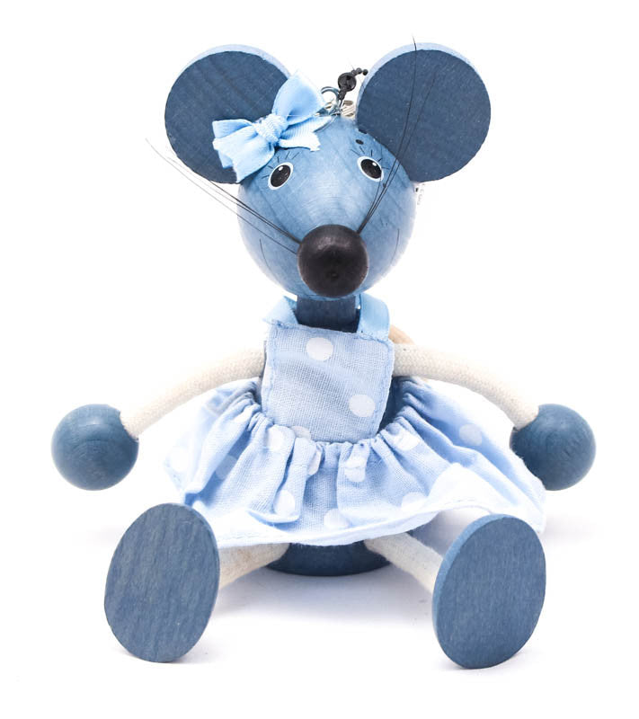 Mouse Girl Handcrafted Wooden Jumpie