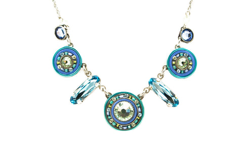 Aqua La Dolce Vita Mix Necklace by Firefly Jewelry