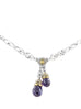 Briolette Amethyst Double Drop Necklace by John Medeiros - Available in Multiple Colors