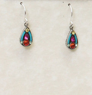 Multi Color Petite Drop Earrings by Firefly Jewelry