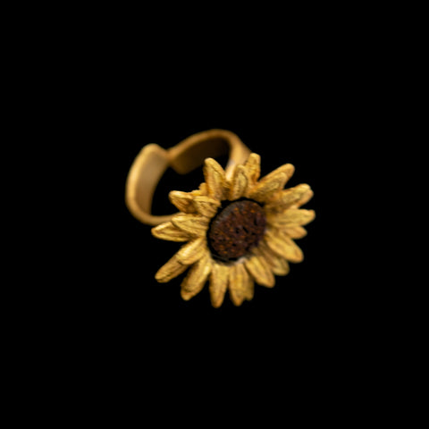 Sunflower - Large with Druzy - Adjustable By Michael Michaud