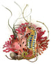 Rainbow Seahorse with Coral Wall Art by Bovano