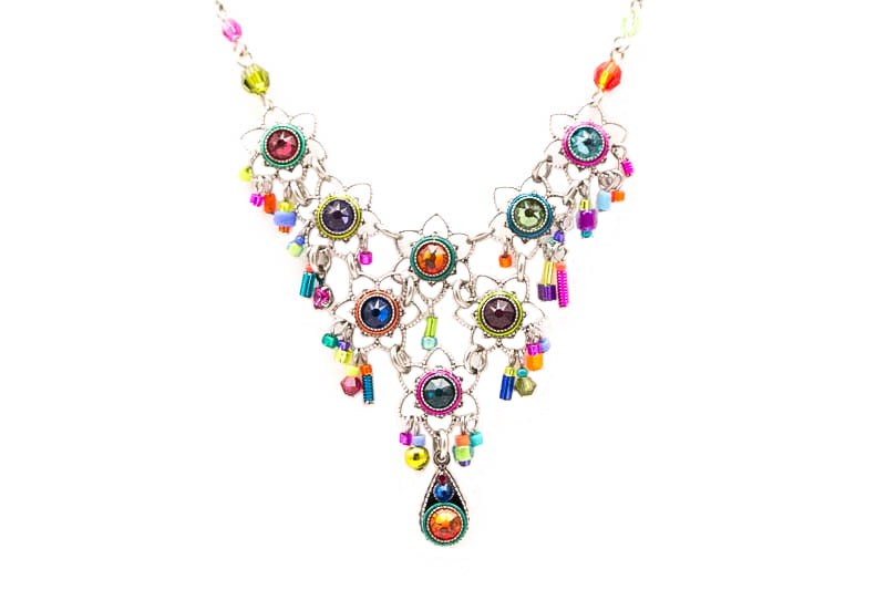 Multi Color Light Necklace by Firefly Jewelry