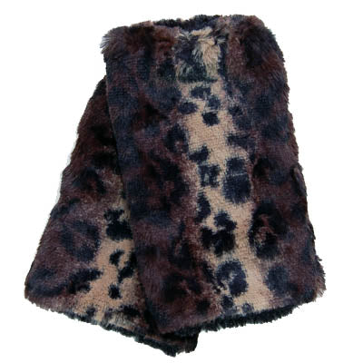 Cheetah Luxury Faux Fur Fingerless Gloves