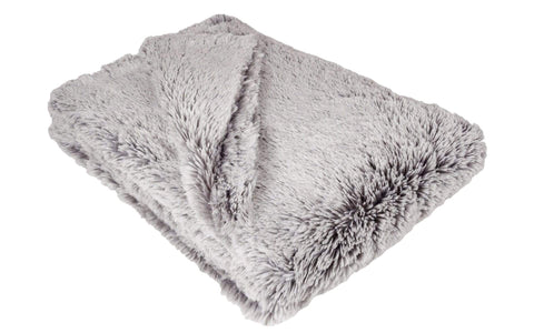 Pearl Fox Luxury Faux Fur Throw 58" x 45"