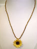 Sunflower 16'' Adjustable Pendant Necklace