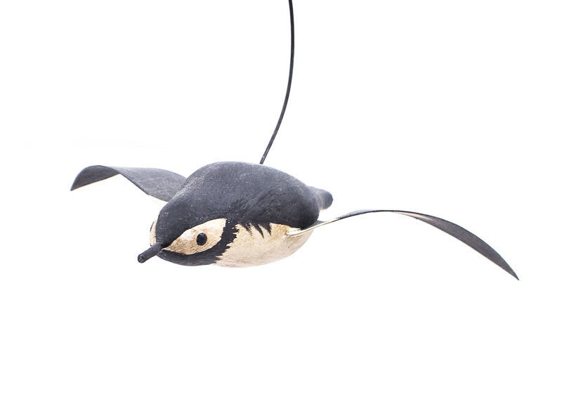Flying Chickadee Songbird Ornament