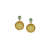 Bubble Drops Aqua with Yellow Post Earrings by Michael Michaud