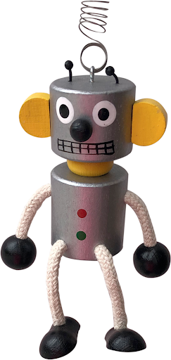 Robot Handcrafted Wooden Jumpie