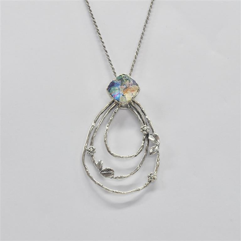 Botanical Roman Glass Necklace