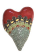 Maya in Red Ceramic Wall Art by Laurie Pollpeter