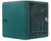 Small Leather Journal -  Peacock in Teal