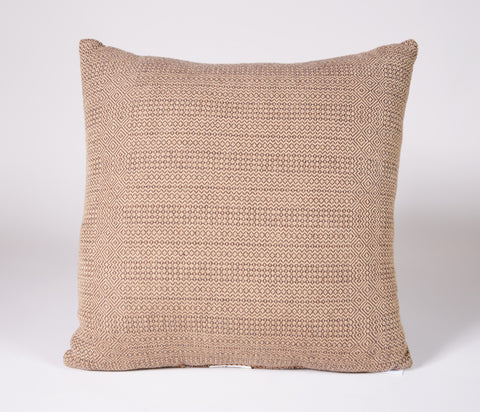 Diamond Zig Zag Pillow in Brown and Tan