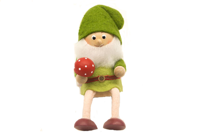 Green Elf with Mushroom