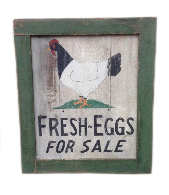 Fresh Eggs for Sale (B) Americana Art