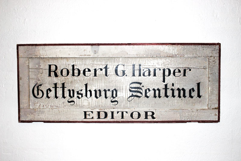 Robert G. Harper, Editor, Gettysburg Sentinel Americana Art