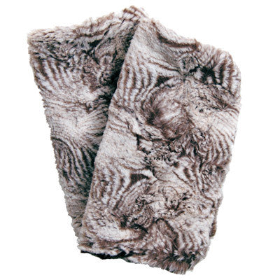 Praline Swirl Luxury Faux Fur Fingerless Gloves