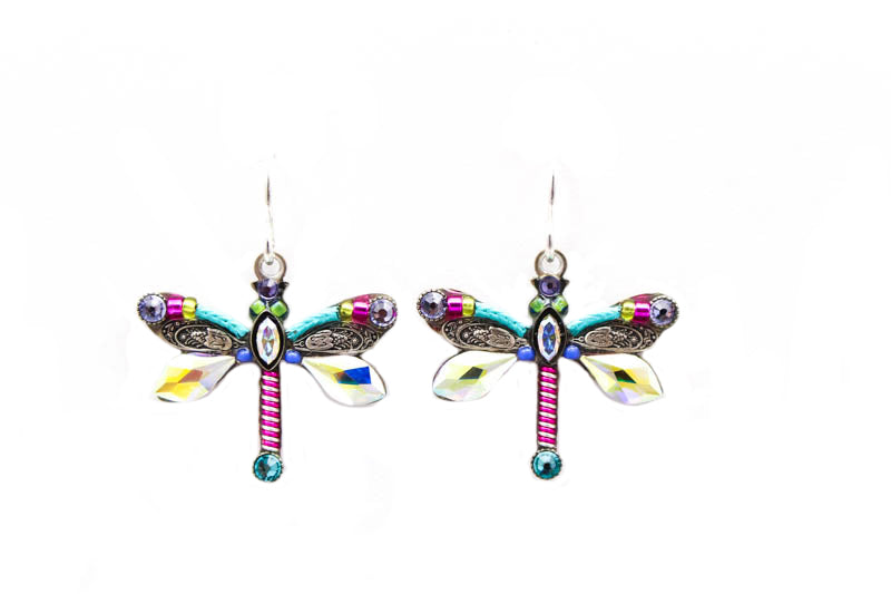 Soft Large Dragonfly Earrings by Firefly Jewelry