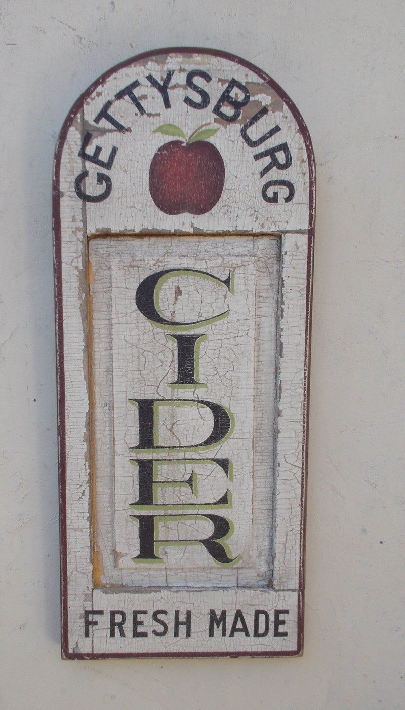 Gettysburg Cider Americana Art - 12.5" x 30"