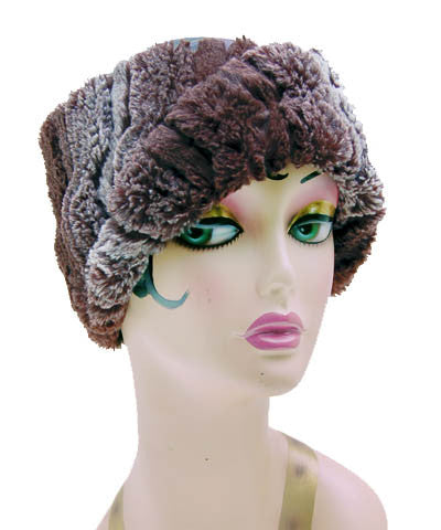 Chinchilla In Brown Luxury Faux Fur Headband
